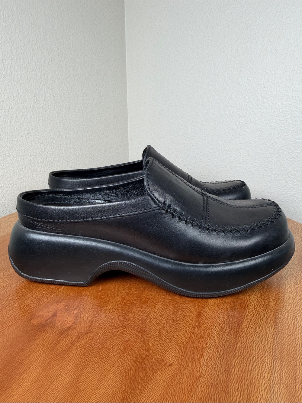 Dansko Patchwork Clogs Mules Comfort Leather Slip On Shoes Black Size 37/7 - Picture 9 of 16